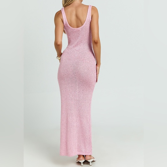 NWT Showpo pink knit maxi dress - Picture 2 of 5